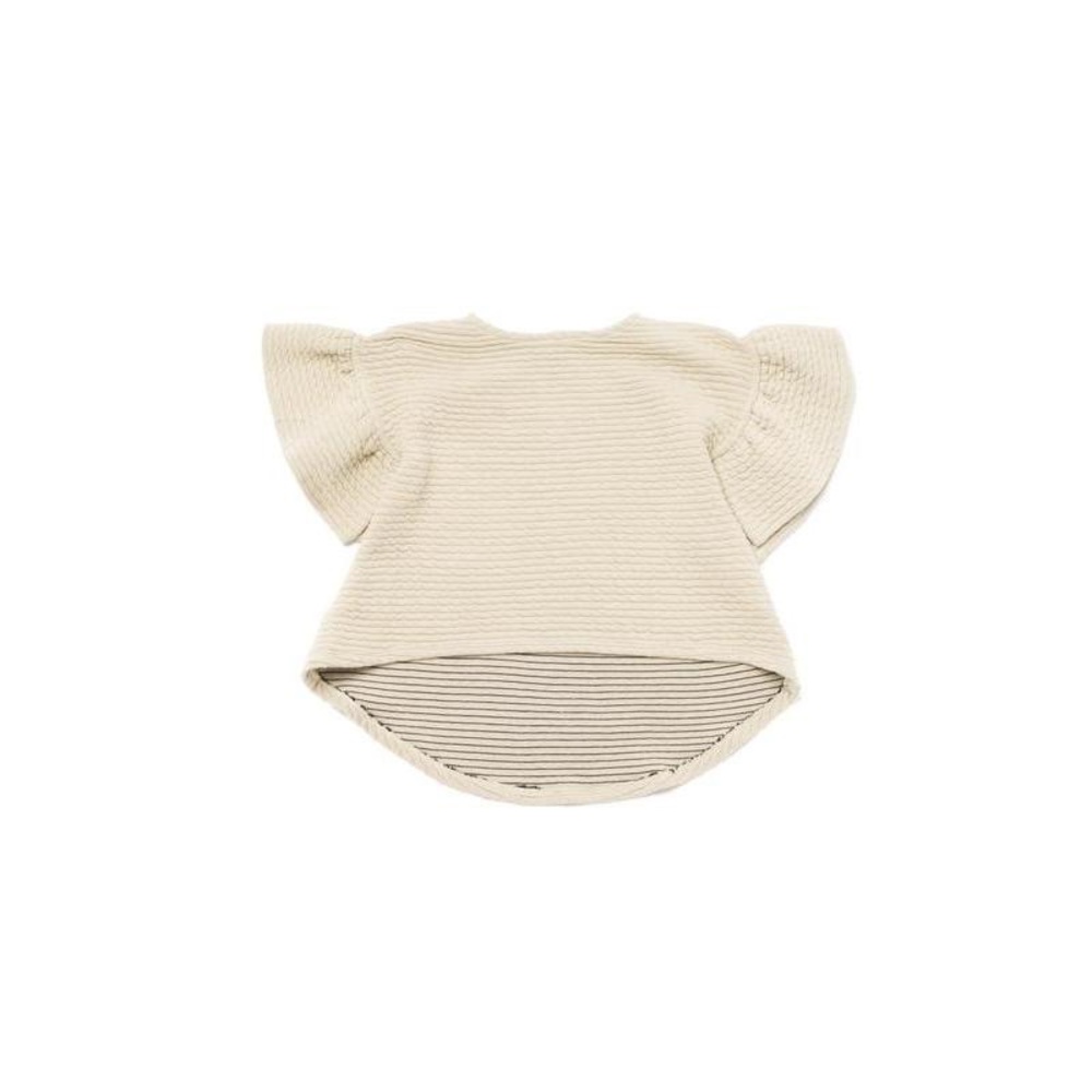 Omamimini Ruffle Sleeve top - Brand New w/ Tag